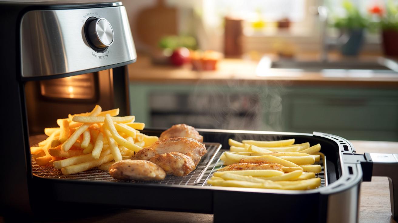 Deze fout maken mensen met airfryers waardoor alles droger smaakt, en wat je beter doet met tijd en ruimte