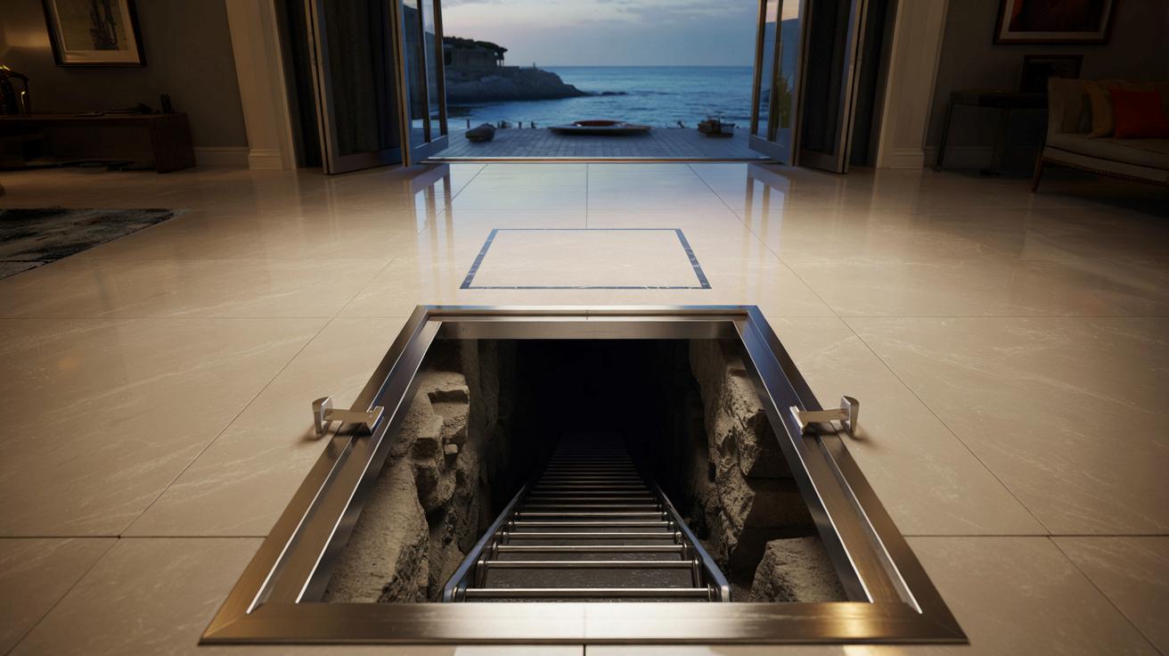 Een valluik in Epsteins huis leidde naar zee, en roept vragen op over de reden achter deze geheime doorgang